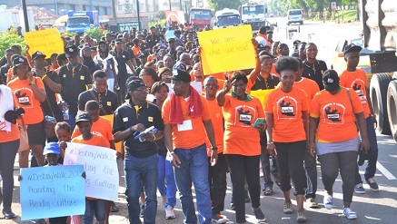 *Ignite Africa Leadership Foundation organised a 6.4 kilometers walk on October 22 to promote reading culture in Youths